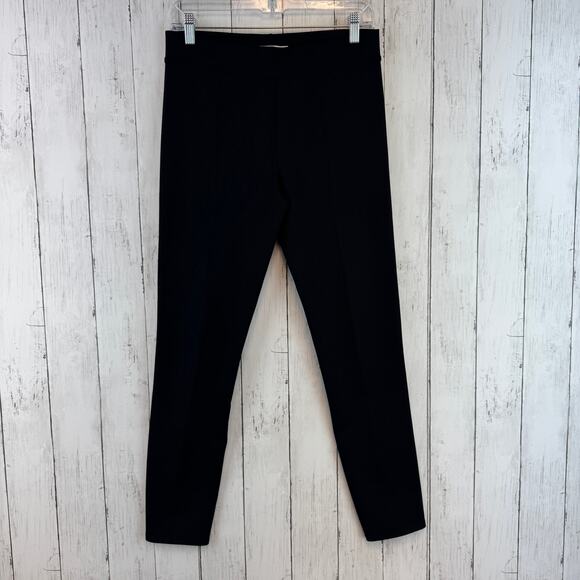 The Row Black Relma Stretch-Scuba Skinny Leggings Ankle Crop Pant Size Large - Picture 3 of 16
